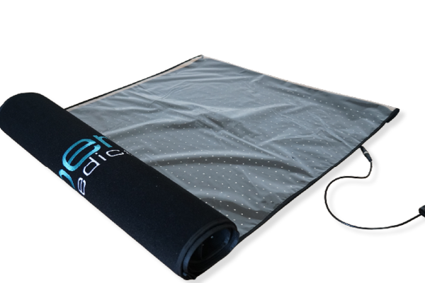 LightMat XL, large infrared mat equipped with numerous LED lights and a cable on the side