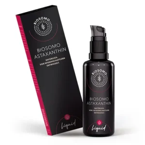 Pump dispenser for the liposomal dietary supplement BIOSOMO Liquid Astaxanthin